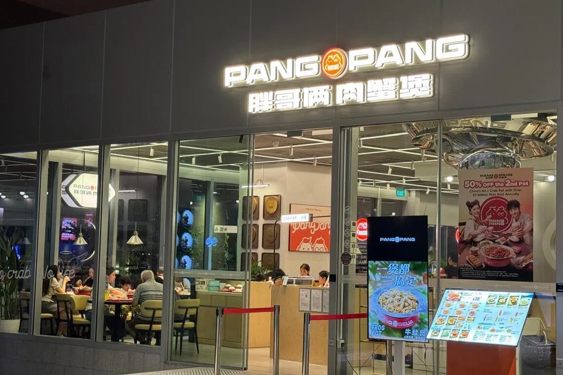 Solo diners at Pang Pang Crab Pot provide a consistent flow of foot traffic, says operations manager Chang Yen Jiun. 