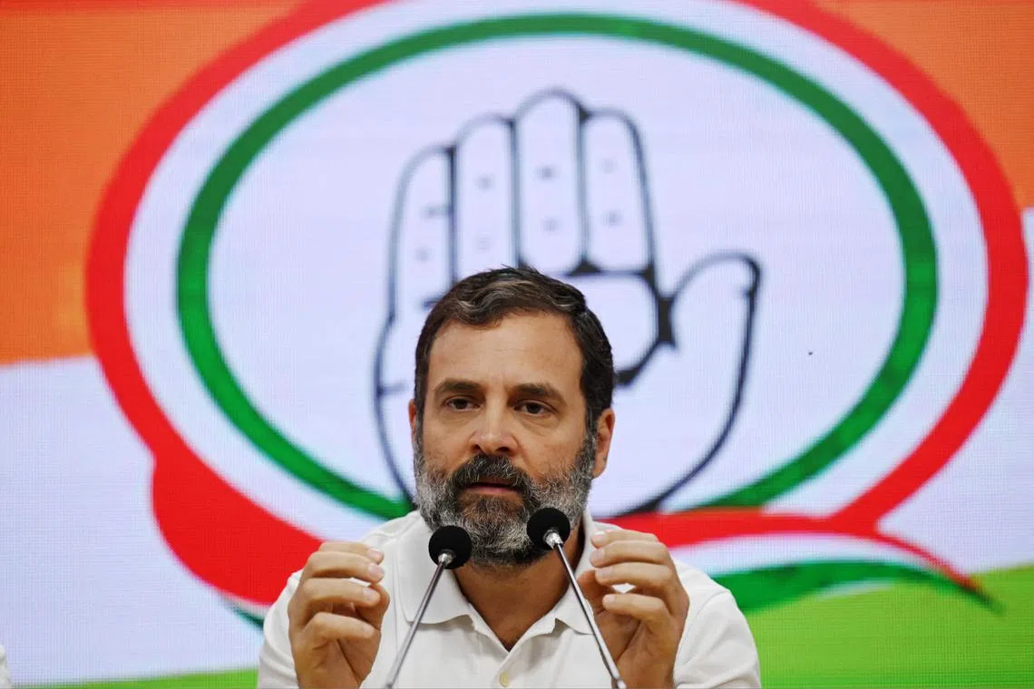 Mr Rahul Gandhi's address was part of a no-confidence debate against the Modi government over the Manipur violence.