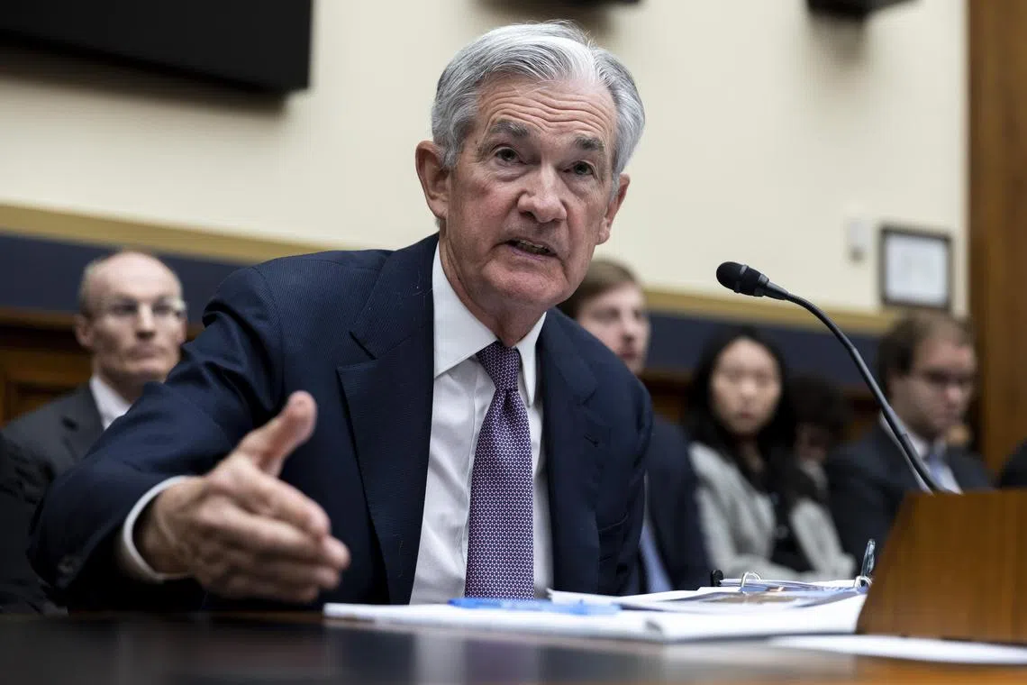 Fed chairman Jerome Powell testifies before the House Financial Services Committee in Washington, on March 8, 2023.