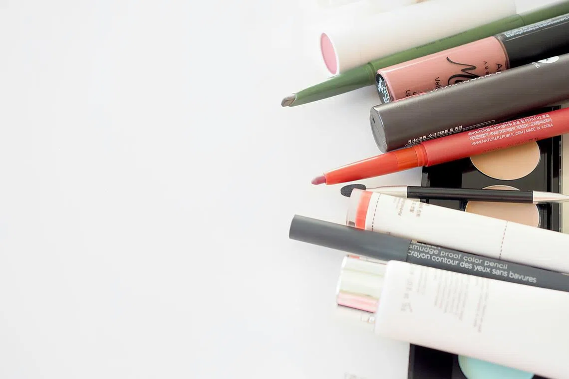 Products containing the hazardous chemicals included eyeliners, lip-liners, conditioners and hair masks. 