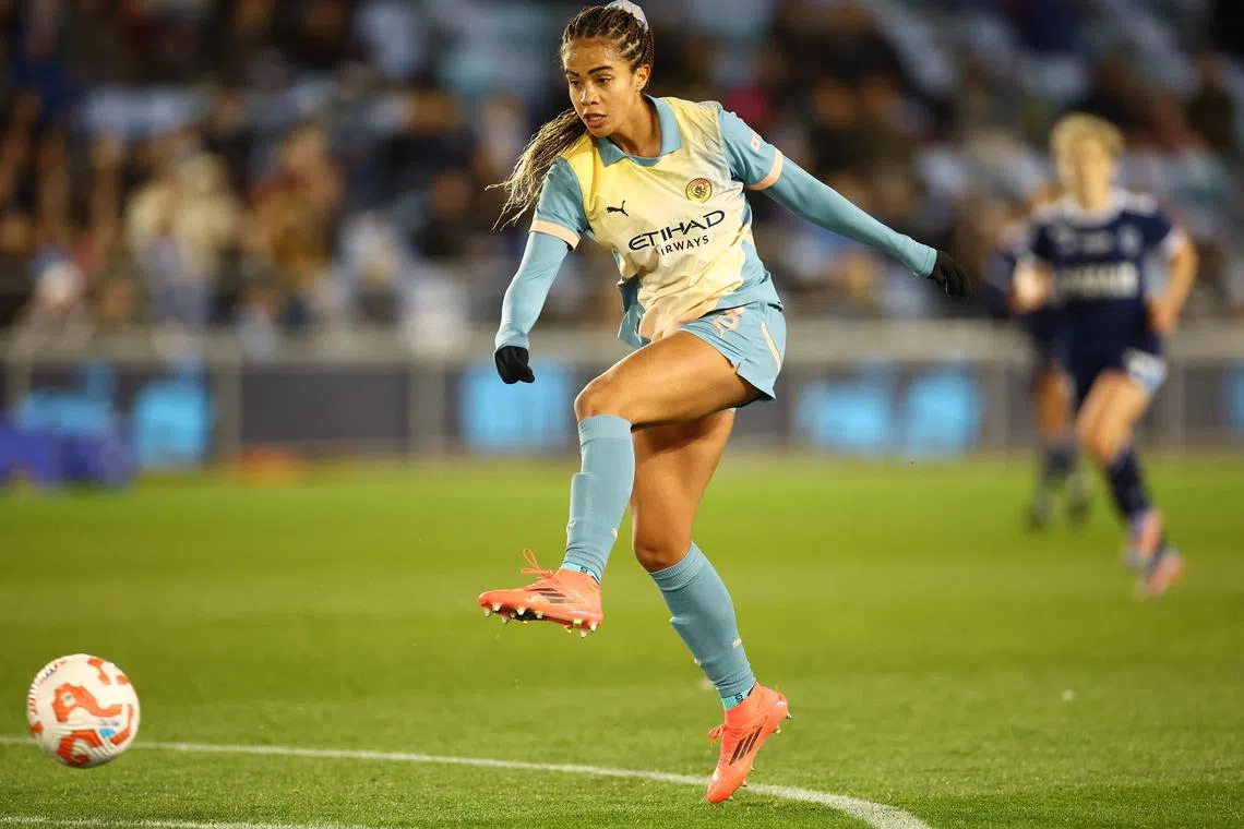Manchester City's Mary Fowler is among a host of Australia's women's football players who ply their trade outside of the domestic A-League Women.