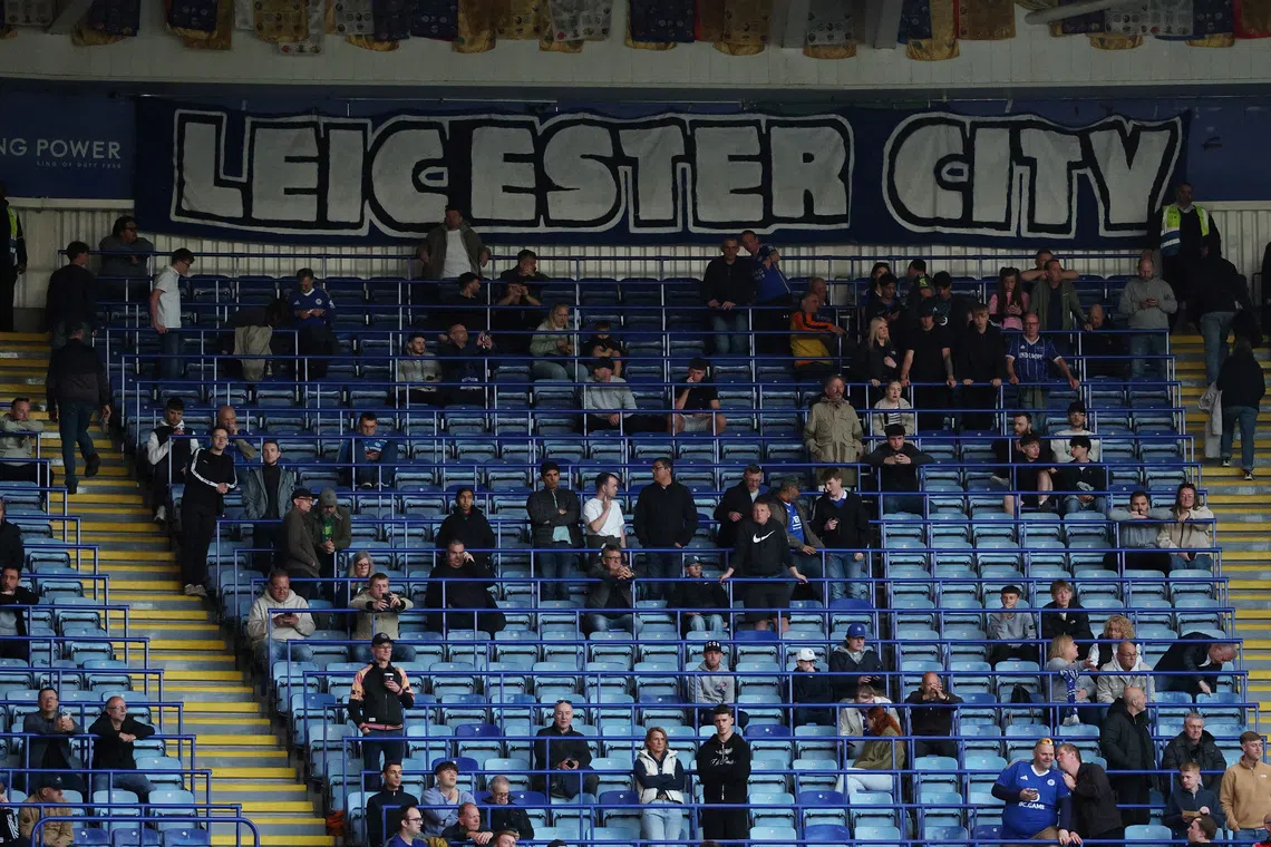 FILE PHOTO: Soccer Football - Championship - Leicester City v Millwall - King Power Stadium, Leicester, Britain - April 24, 2026 General view of empty seats before the match Action Images/Andrew Boyers