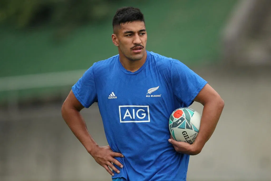 FILE PHOTO: New Zealand's Rieko Ioane during training, Multipurpose Ground, Beppu, Japan, October 1, 2019. REUTERS/Peter Cziborra/File Photo