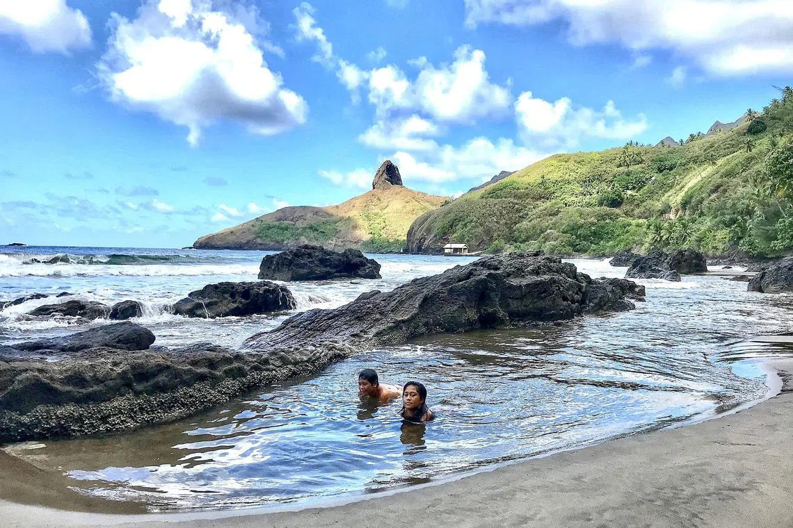 Tahiti: Mythical Nuku Hiva, a 3.5-hour flight from the Tahitian capital, spellbounds with lush, majestic peaks and natural rock pools.


PHOTO: JOHN TAN