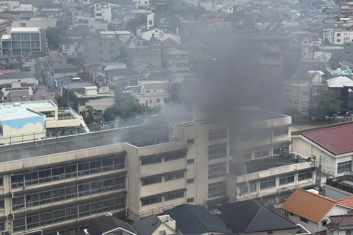 Fire breaks out at Tokyo primary school, injuring at least one