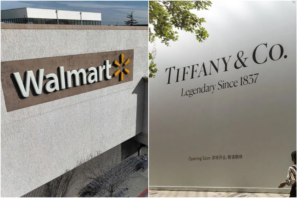 Walmart and Tiffany & Co are the winners from America's consumer slowdown.