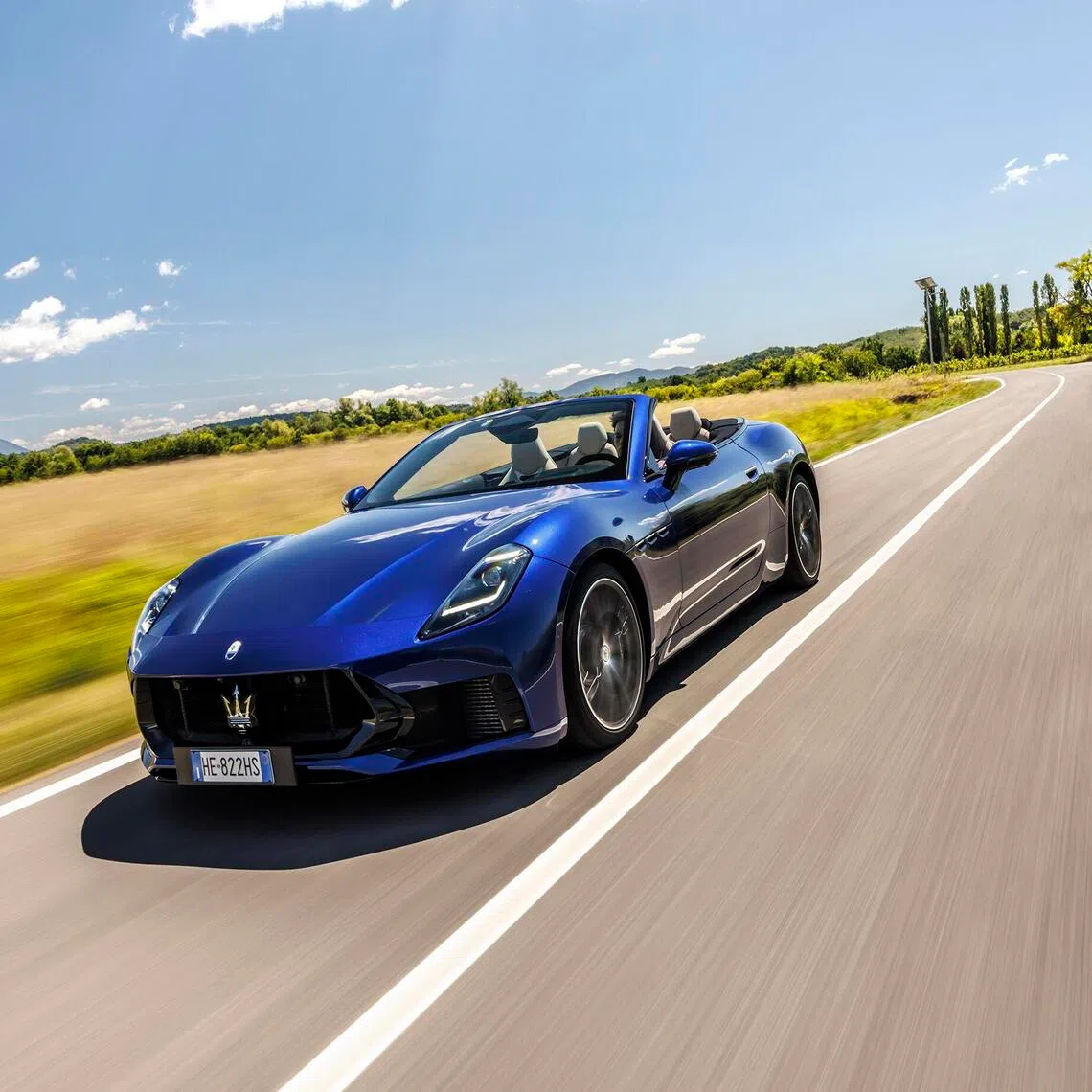Wind-in-hair cruising in the effortlessly stylish Maserati GranCabrio.