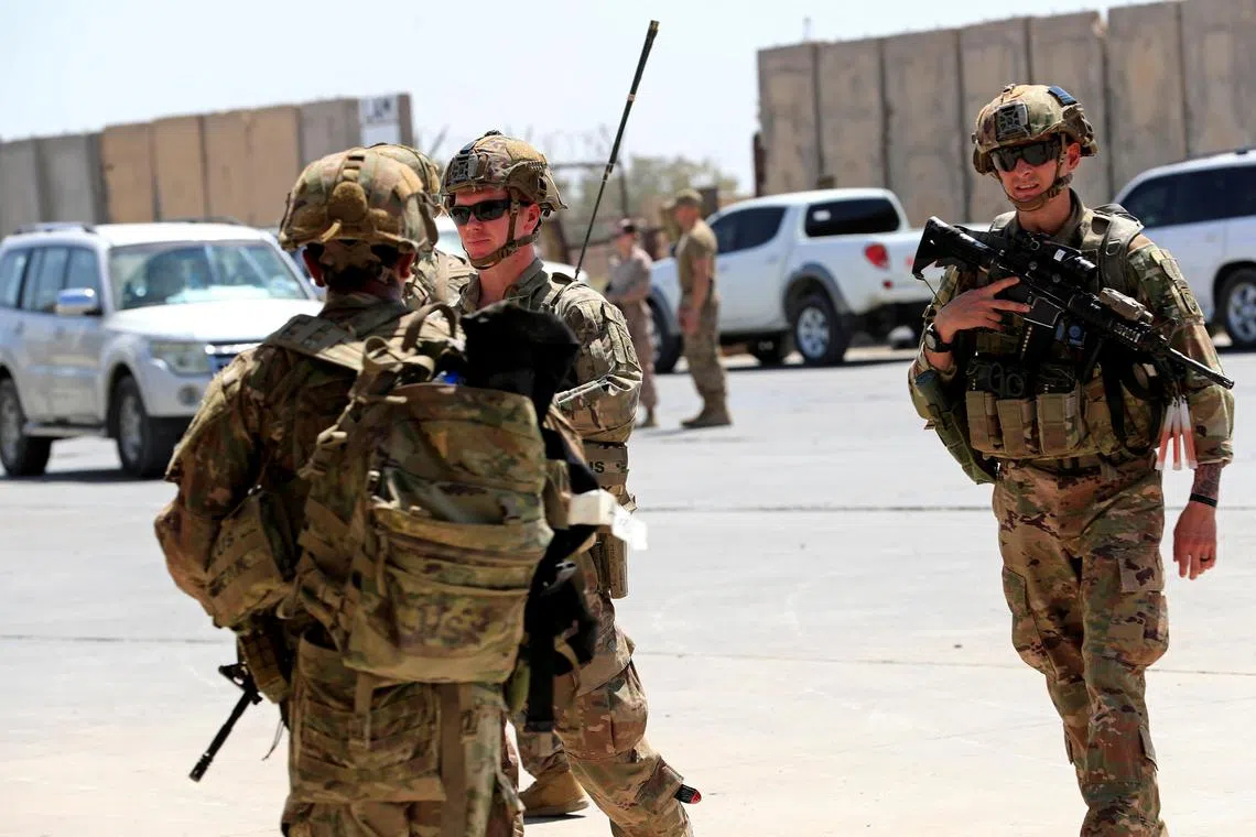 The United States has some 2,500 troops in Iraq and 900 in Syria as part of the international coalition against the ISIS group.
