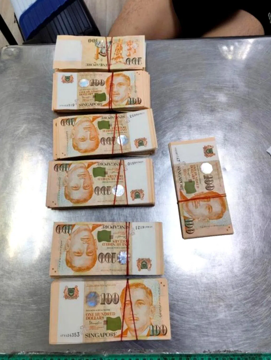 On May 10, a 30-year-old man was detected attempting to move cash in Singapore dollars amounting to $65,000 into Singapore without declaration.