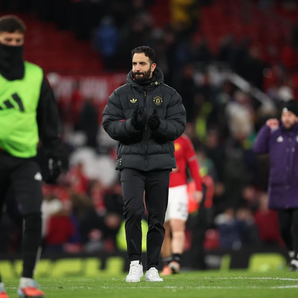 Manchester United manager Ruben Amorim looking dejected after the 1-1 draw with Premier League bottom side Wolverhampton Wanderers.