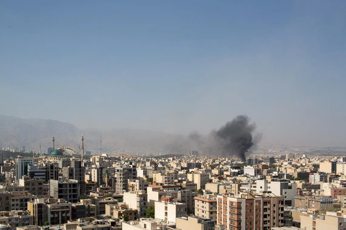 The Israeli military said it had launched a wave of attacks against missile storage and launch infrastructure sites in Iran.