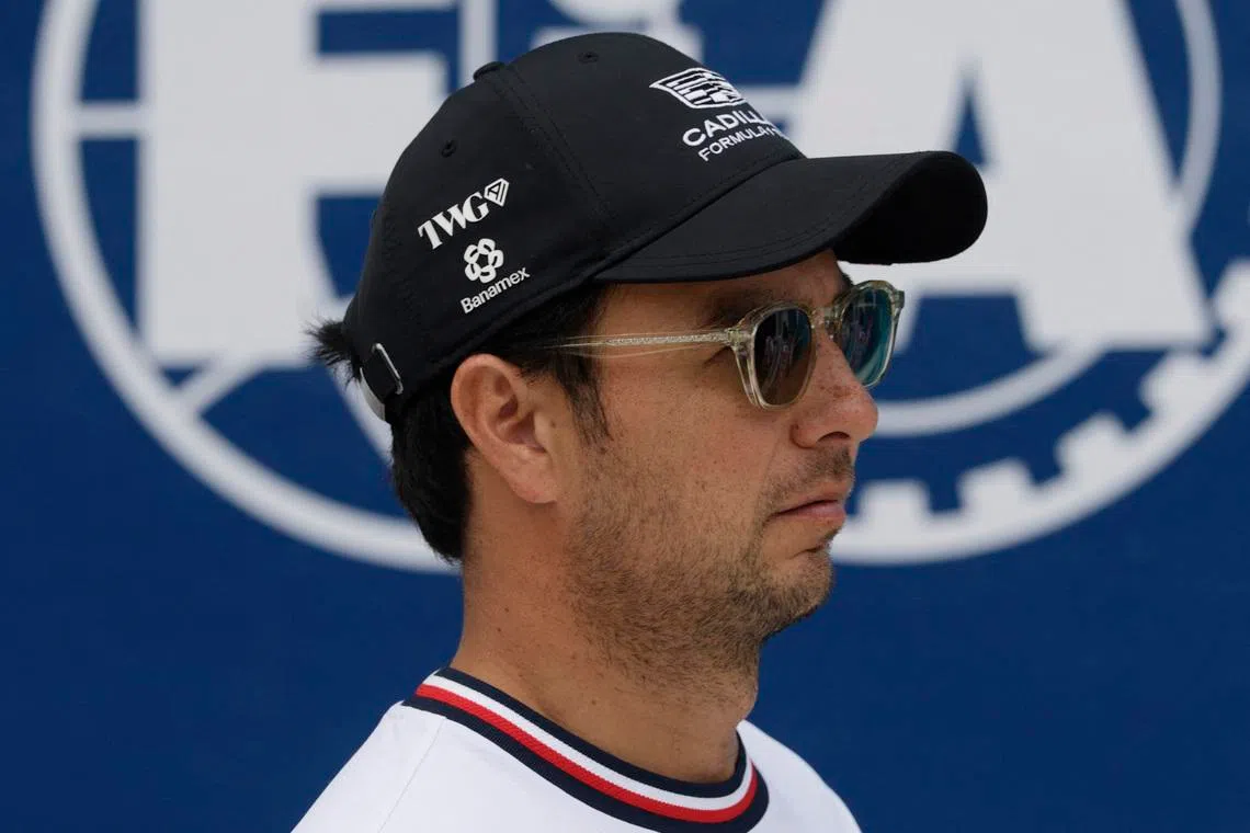 Formula One F1 - Miami Grand Prix - Miami International Autodrome, Miami, Florida, United States - May 3, 2026 Cadillac's Sergio Perez ahead of the race REUTERS/Brian Snyder