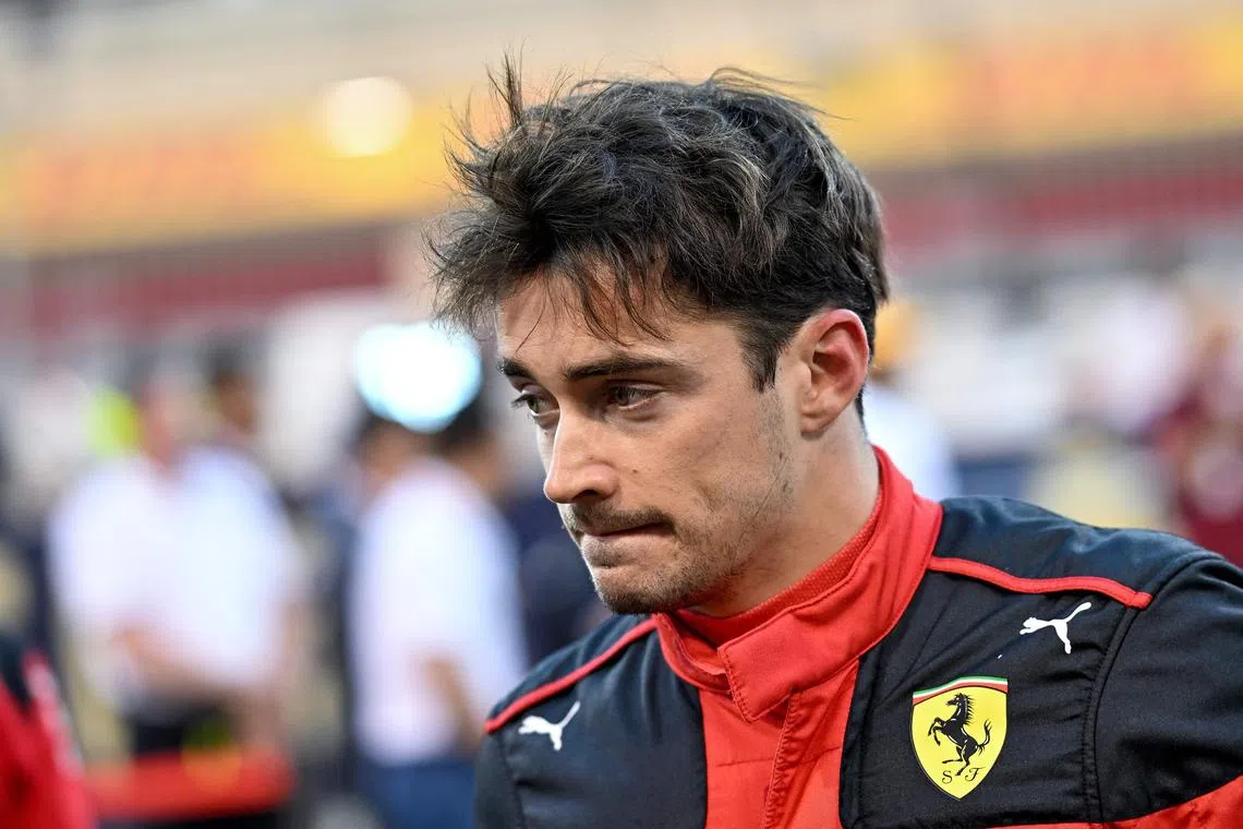Ferrari's Charles Leclerc is already 25 points adrift of double world champion Max Verstappen, of Red Bull, after he failed to finish in Bahrain.