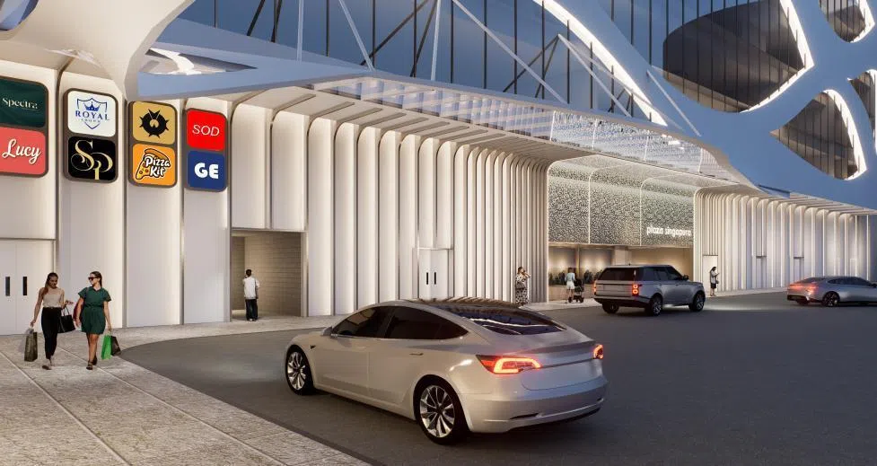 Plaza Singapura’s Handy Road sheltered drop-off will get a new contemporary facade.