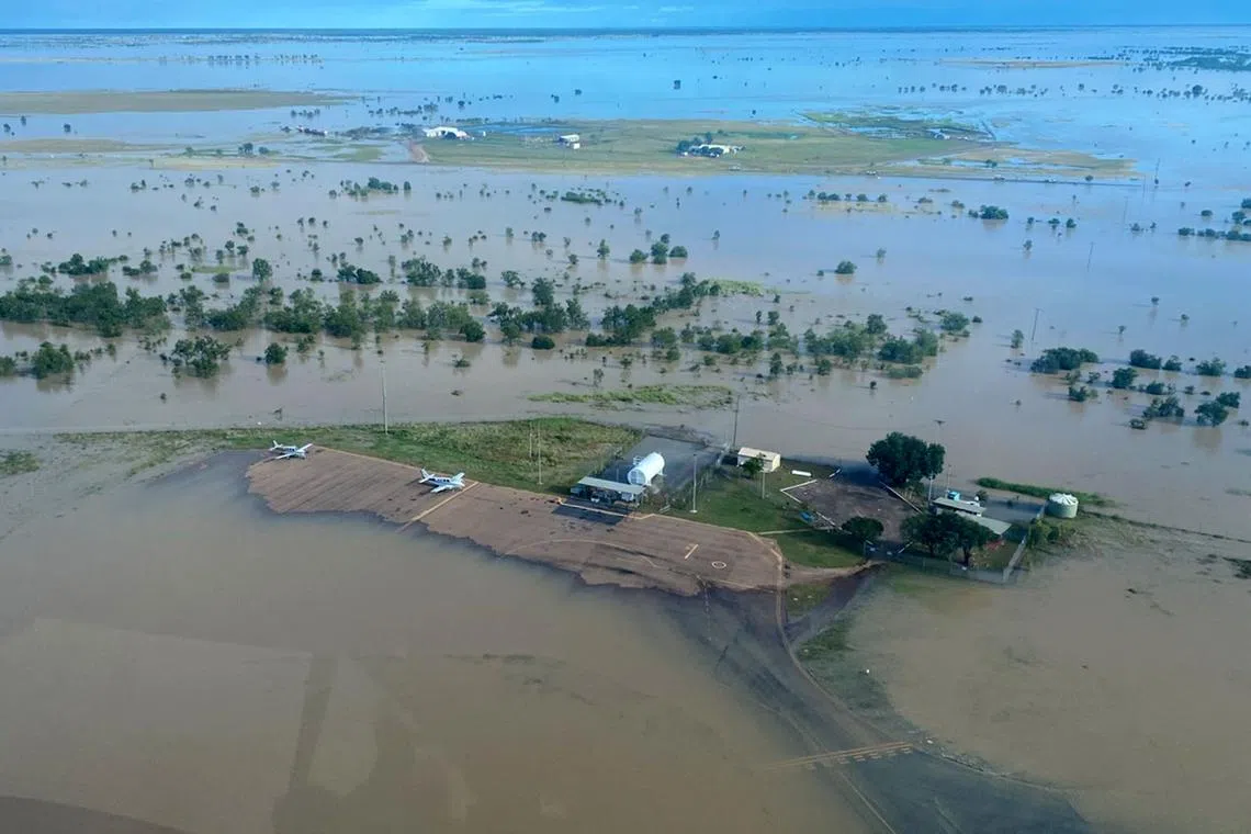 Days of heavy rainfall led to major to record-breaking floodings through parts of northwestern Queensland.