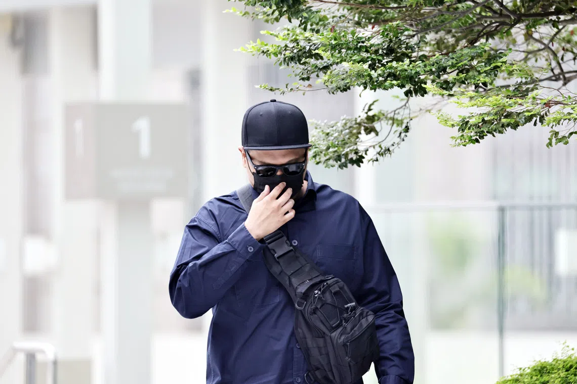 Muhammad Syafie Ismail arriving at State Courts on Oct 5.