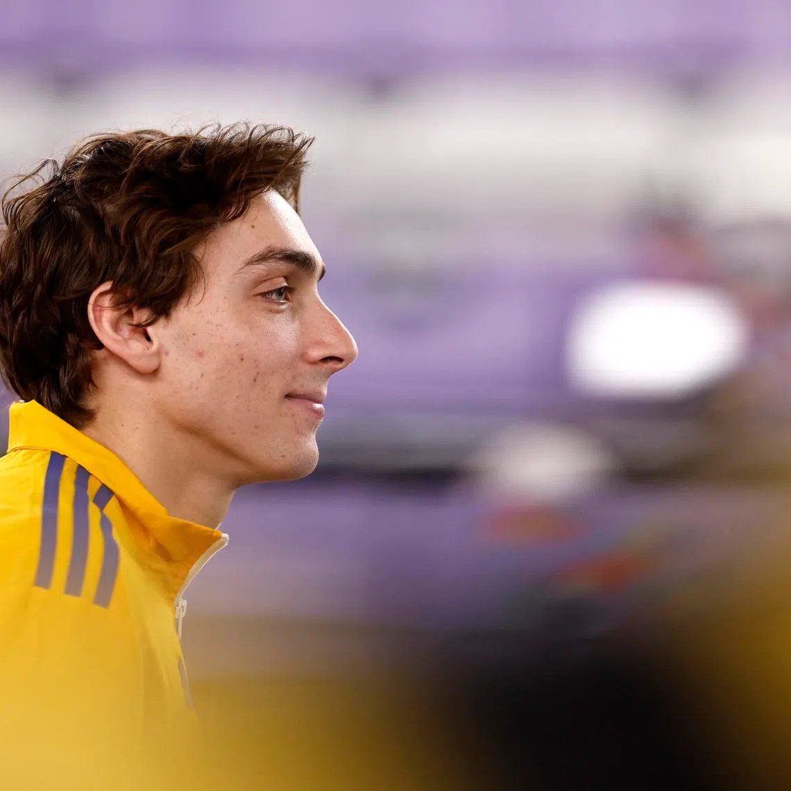 Athletics - World Athletics Indoor Championships - Opening Press Conference - Nanjing Youth Olympic Sports Park, Nanjing, China - March 20, 2025 Sweden's Mondo Duplantis during the opening press conference REUTERS/Tingshu Wang/File Photo