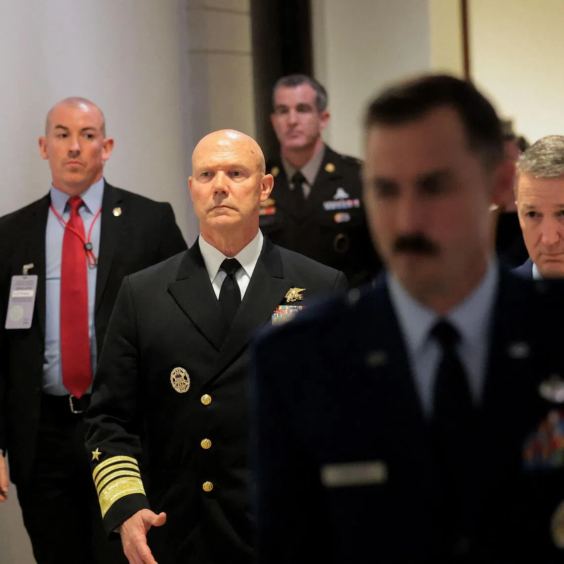 US Navy Admiral Frank Bradley says he ordered a second military strike on an alleged drug boat in the Caribbean.