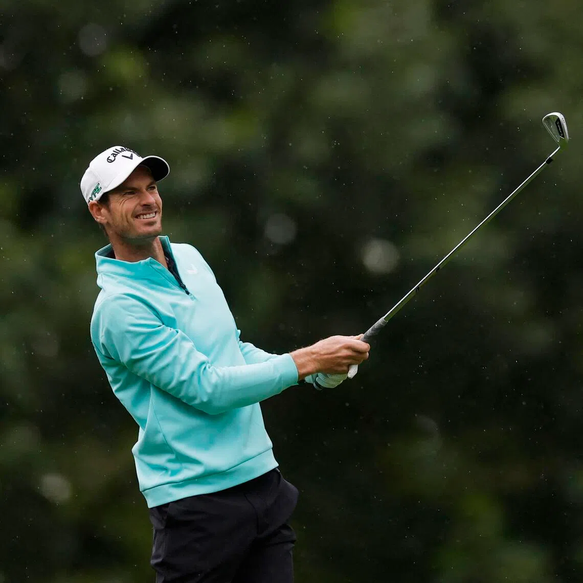 Former tennis player Andy Murray during the Pro-Am at the BMW PGA Championship in September.