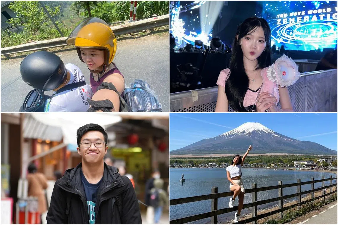 (Clockwise from left) Ms Jaedyn Choo, Ms Genevieve Sia, Ms Nadiah Motosir and Mr Isaac Lee Zhi Wen.