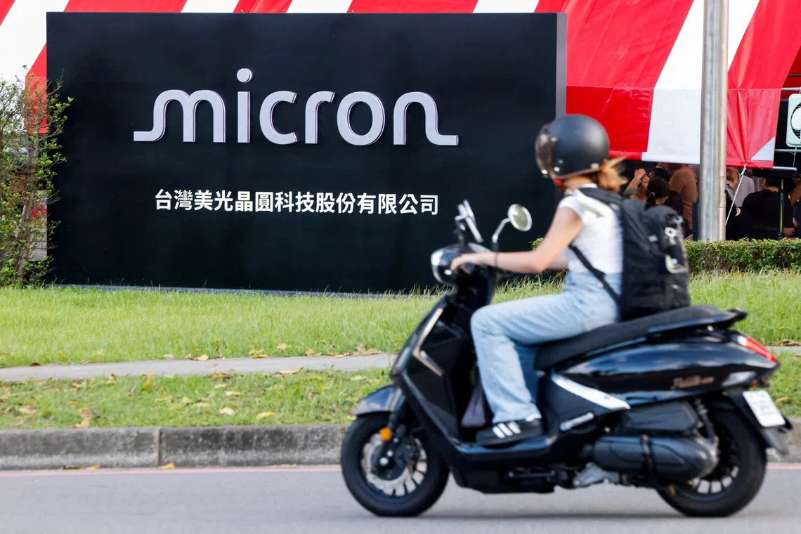Micron employs about 15,000 people in Taiwan and has said it invested more than NT$1.6 trillion (S$63.36 billion) on the island.