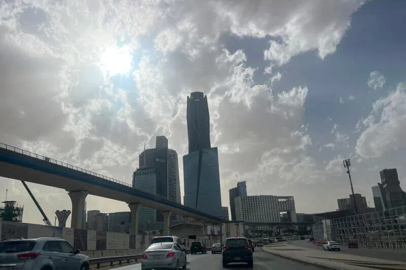 The King Abdullah Financial District complex in the Saudi capital Riyadh. The US has asked its citizens to stay away from hotels and other gathering points in the country.