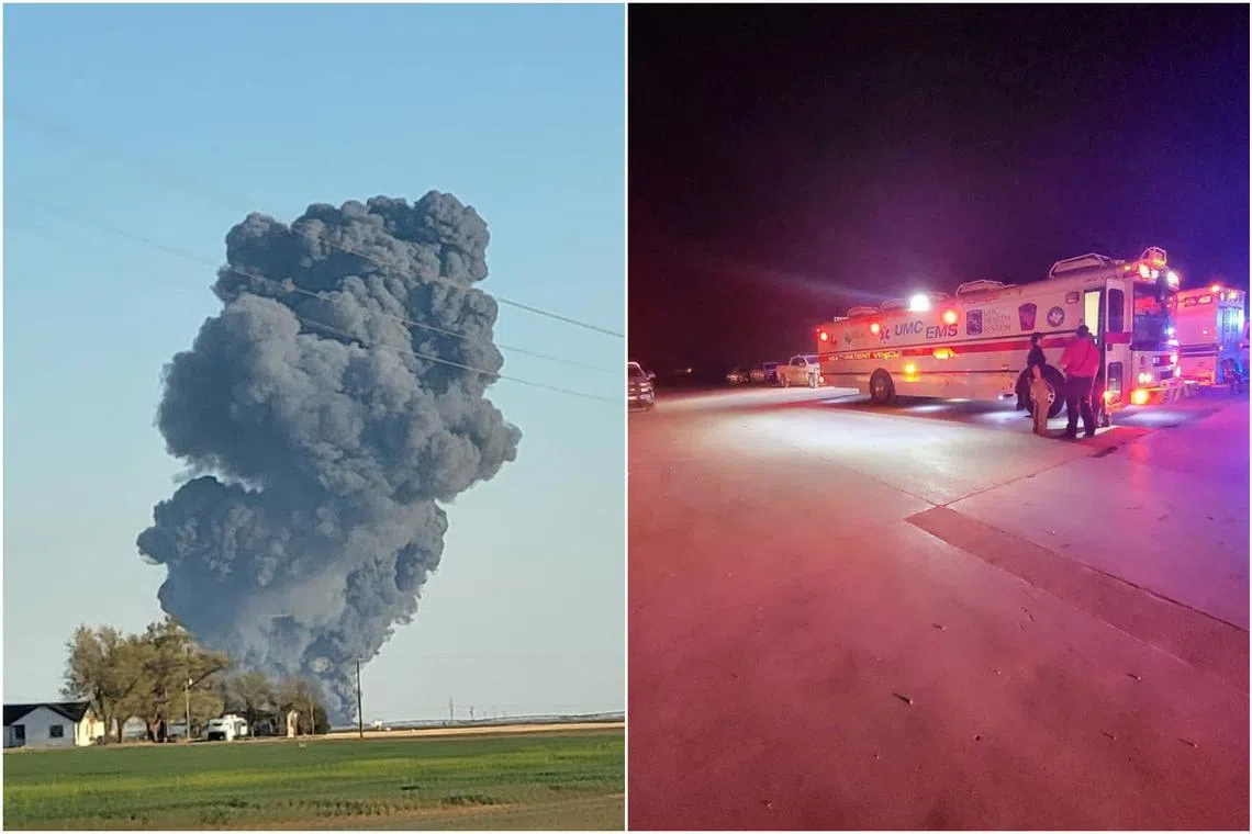 The fire broke out in Castro County, an area that is open prairie land dotted with dairy farms and cattle ranches.