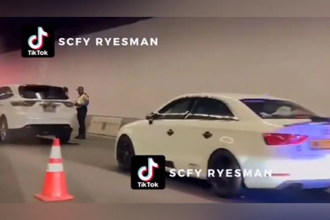 The police said the accident involved a car and a pedestrian on the CTE towards Ayer Rajah Expressway.