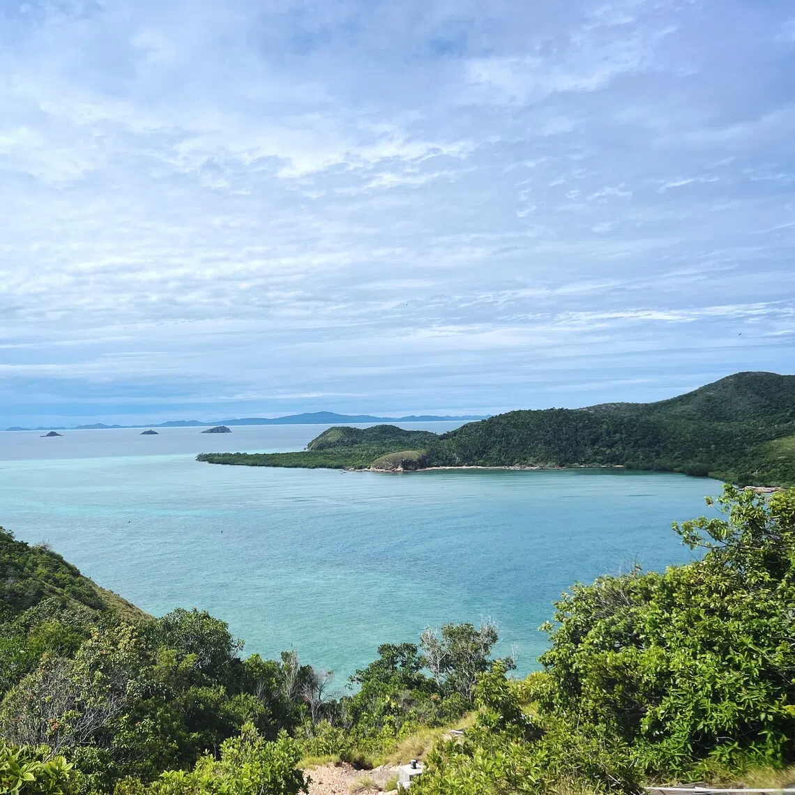 The view from Pulau Seri Buat, an island off the coast of Mersing, under Pahang territory.