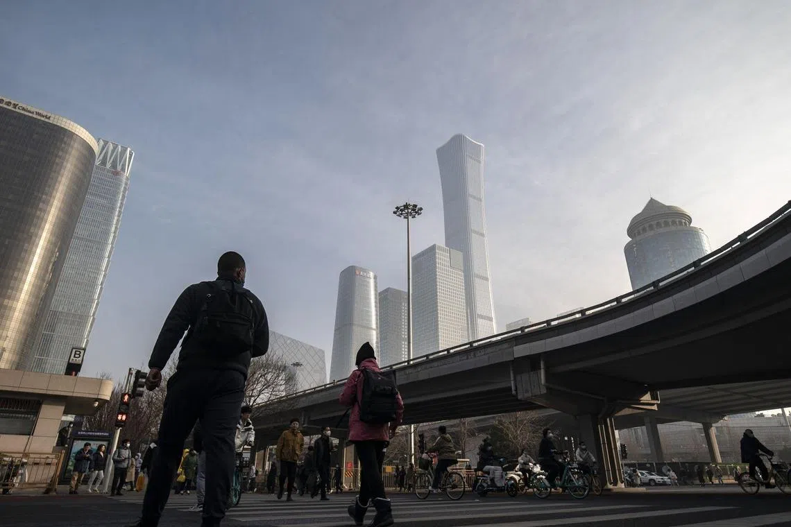 China has set a modest growth target of around 5 per cent, its lowest in three decades. 