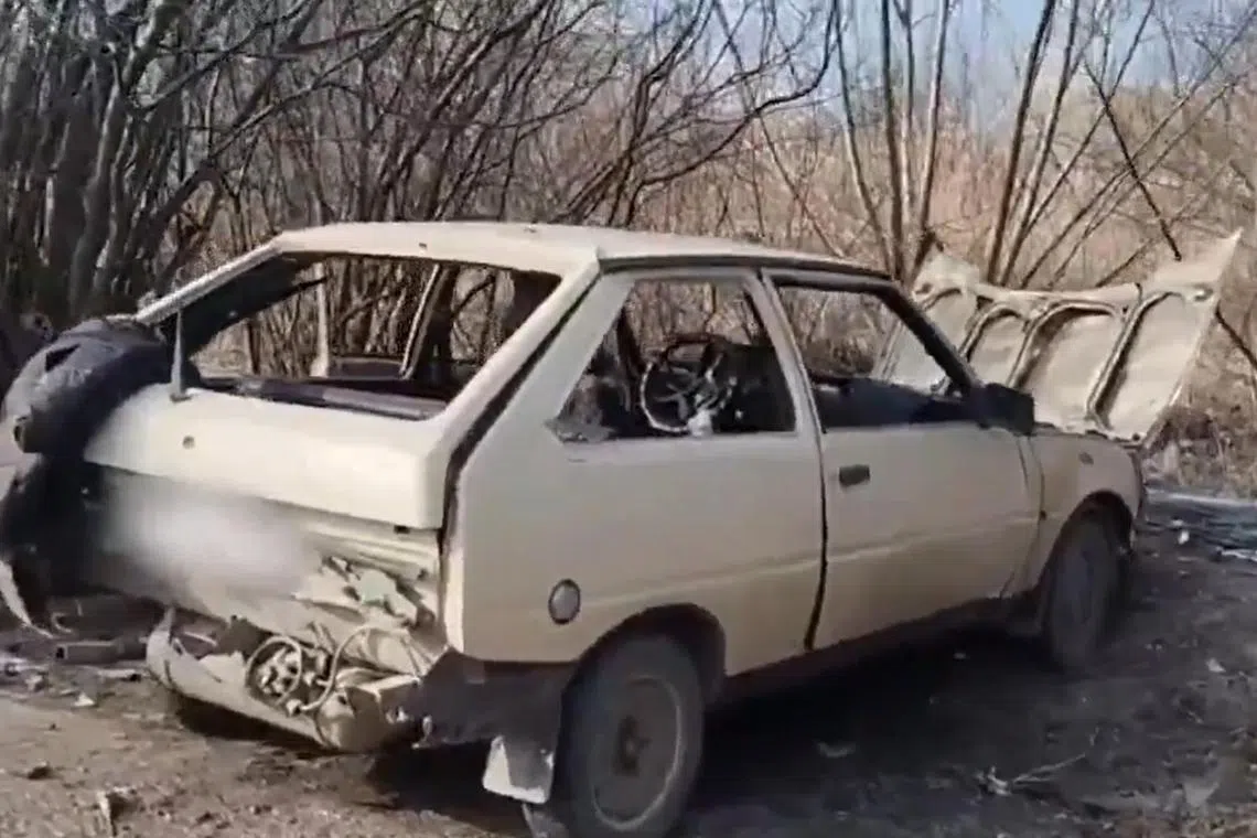 An election official was killed in a car bombing ahead of presidential elections in Russia later in March, which will also be held in the five Ukrainian regions occupied by Russia.