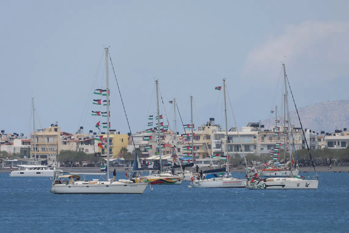Israeli forces had opened fire on at least two aid vessels part of the Global Sumud Flotilla in May.