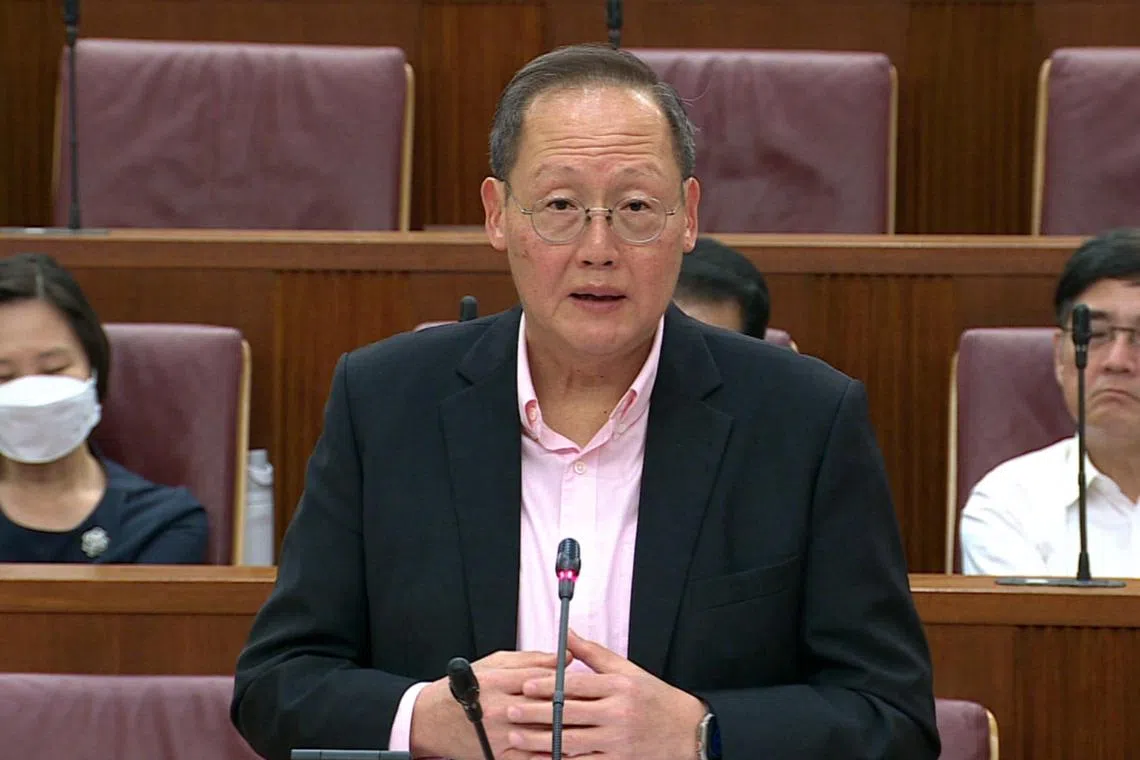 Tan See Leng speaking in Parliament on Jan 8, 2024
