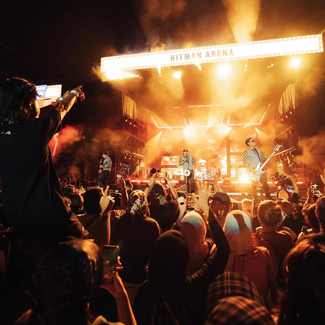 The crowd enjoying performances by local and foreign acts at the Latihan Pesta Pora Malaysia music festival in August 2026.