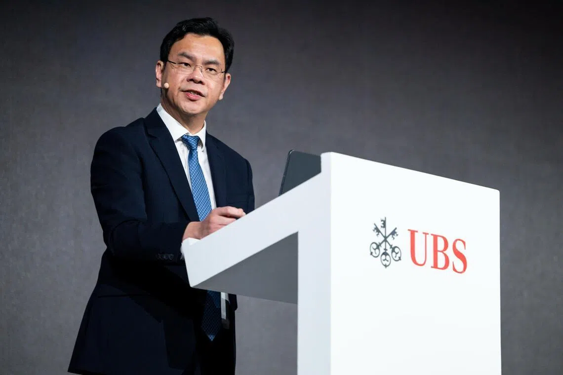 Managing director of MAS Chia Der Jiun speaking at the UBS Asian Investment Conference Singapore Wealth Edition on May 25.