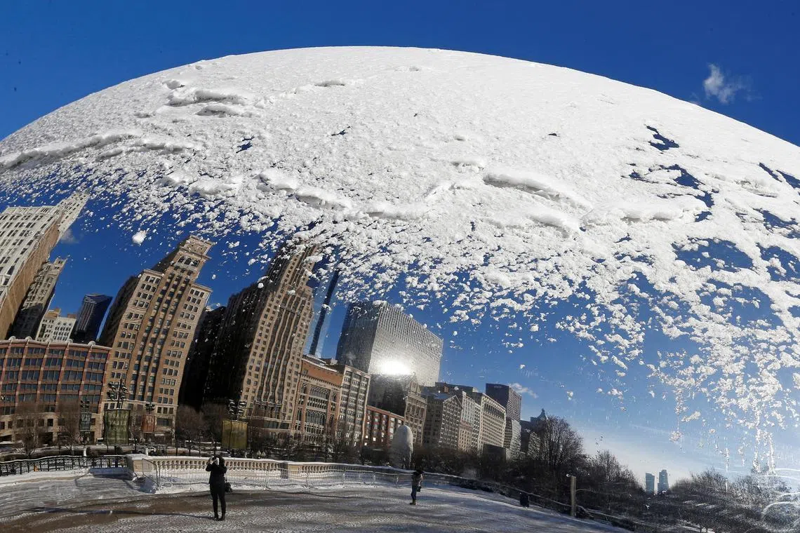 More than 50 million Americans were under winter weather advisories, as the storm moved across a wide swathe of the western and northern US.