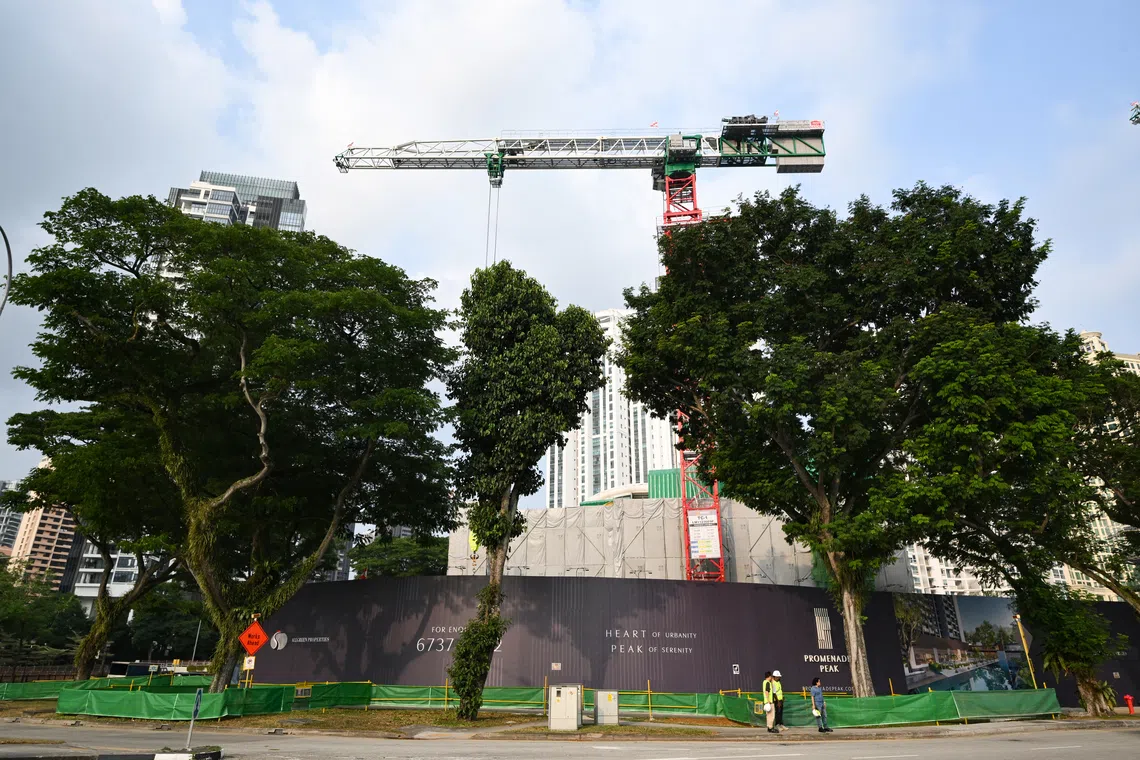 Promenade Peak, which has 596 units and is 70 per cent sold, will be the world’s tallest prefabricated prefinished volumetric construction (PPVC) residential building.