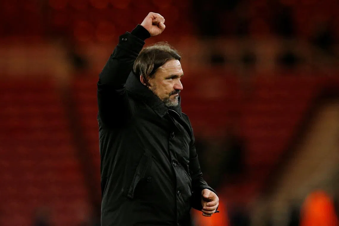 Soccer Football - Championship - Middlesbrough v Leeds United - Riverside Stadium, Middlesbrough, Britain - April 22, 2024  Leeds United manager Daniel Farke reacts after the match  Action Images/Craig Brough/File Photo
