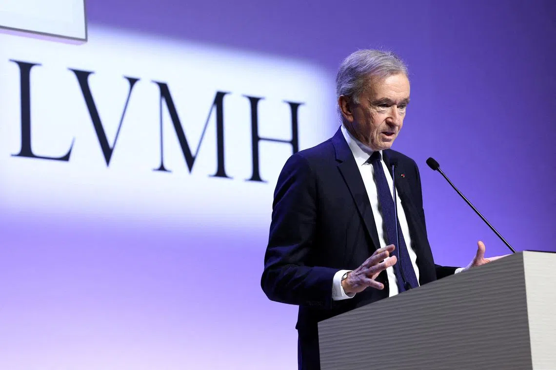 Mr Bernard Arnault, the chief executive of LVMH, said he expects to see a gradual recovery in luxury good purchases in China.