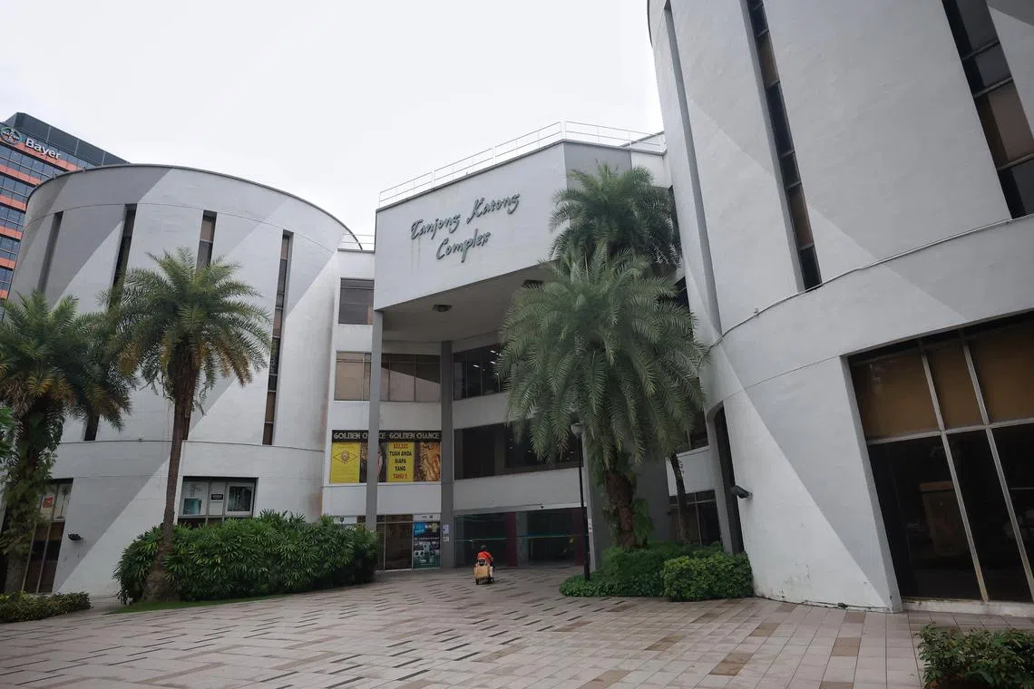 Facade of Tanjong Katong Complex, pictured on June 30, 2023.