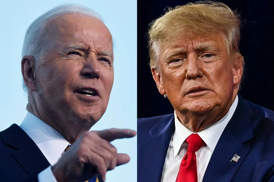 Legal experts say there are stark contrasts between the two cases of documents found at Mr Biden's (left) Delaware home, and those found at Mr Trump's Mar-a-Lago residence.