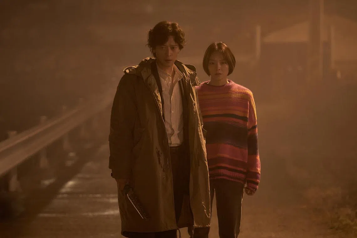 Gang Dong-won (left) and Esom in the fantasy-thriller Dr Cheon And The Lost Talisman.