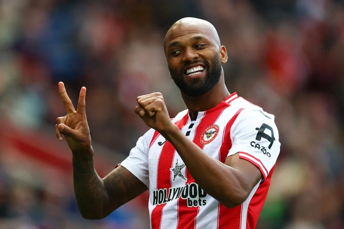 Soccer Football - Premier League - Brentford v Everton - GTech Community Stadium, London, Britain - April 11, 2026 Brentford's Igor Thiago celebrates scoring their first goal Action Images via Reuters/Matthew Childs