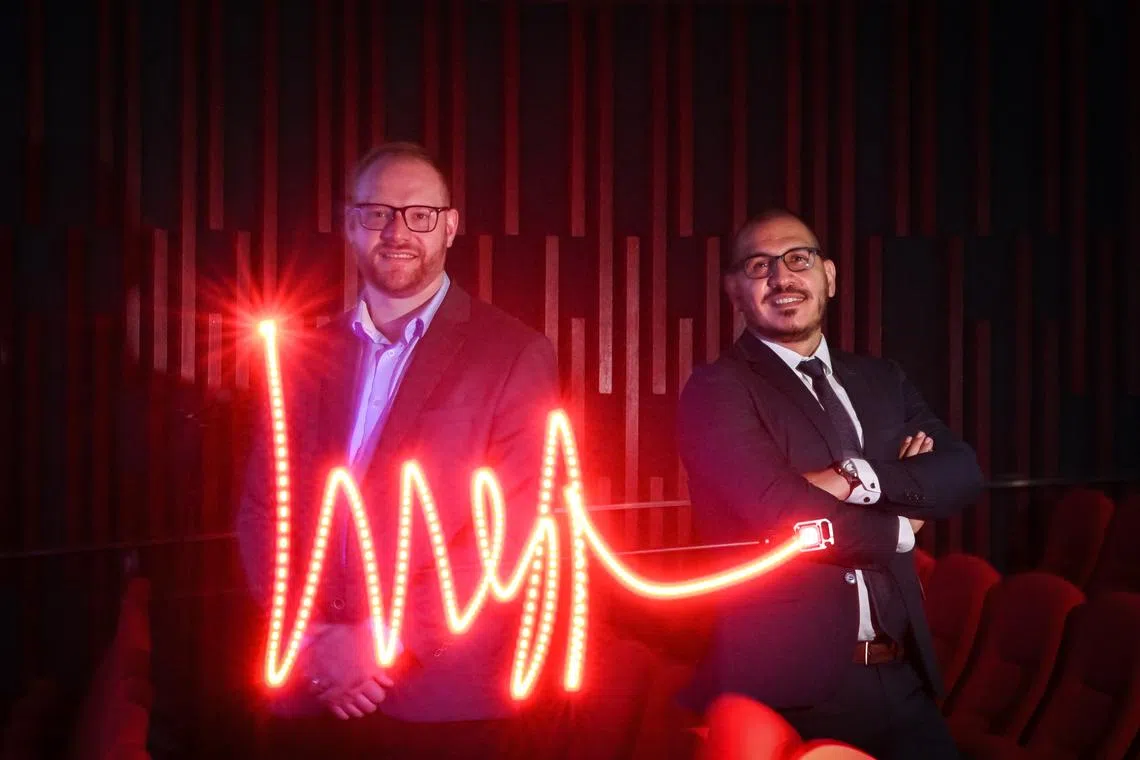 Professor Manuel Spitschan (left) from the Technical University of Munich and NUS' Assistant Professor Raymond Najjar who are the lead principal investigators of the project.