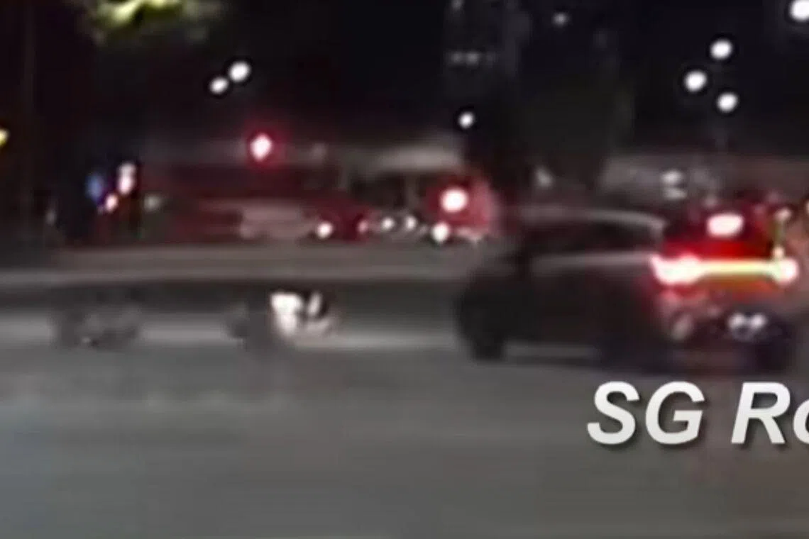 Cyclist taken to hospital after accident with car in Geylang