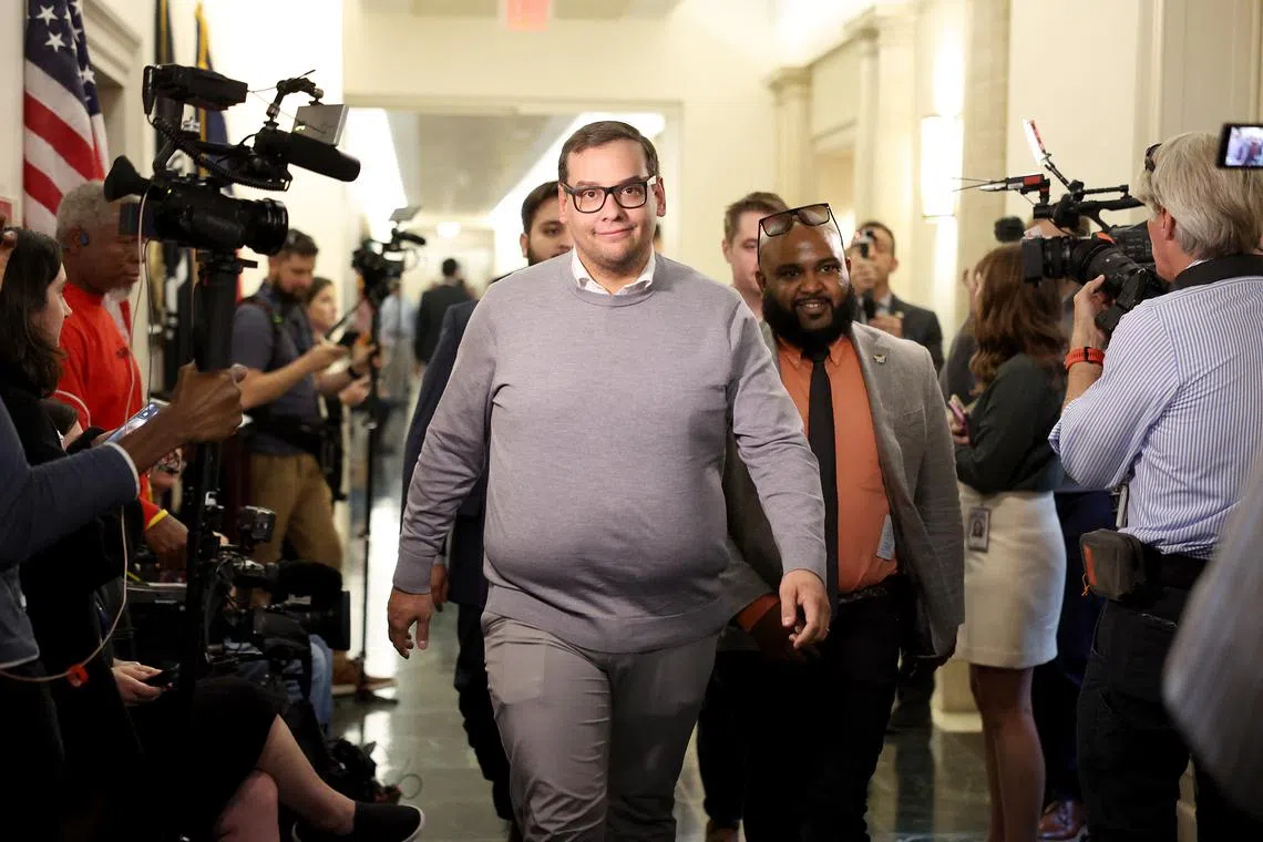 George Santos entered his plea before US District Judge Joanna Seybert in Central Islip, New York.