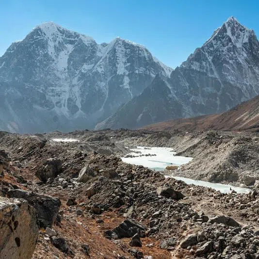 The average rate of ice loss in the Himalayan region has nearly doubled from about 34cm before 2000 to 73cm annually since.