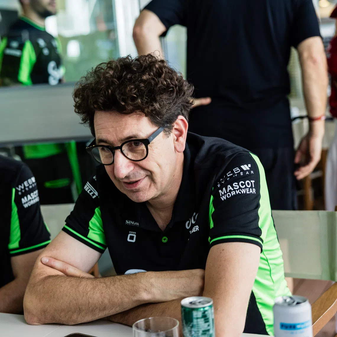 Mattia Binotto, head of the F1 project at German carmaker Audi, speaking to the press ahead of the Formula 1 Singapore Airlines Singapore Grand Prix on Oct 5.
