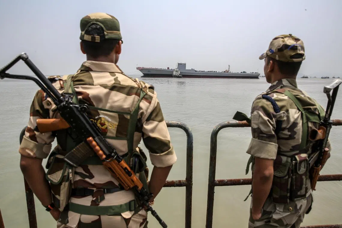 The Indian military will study serving as a logistics hub to provide repair and maintenance facilities for allied warships and aircraft.