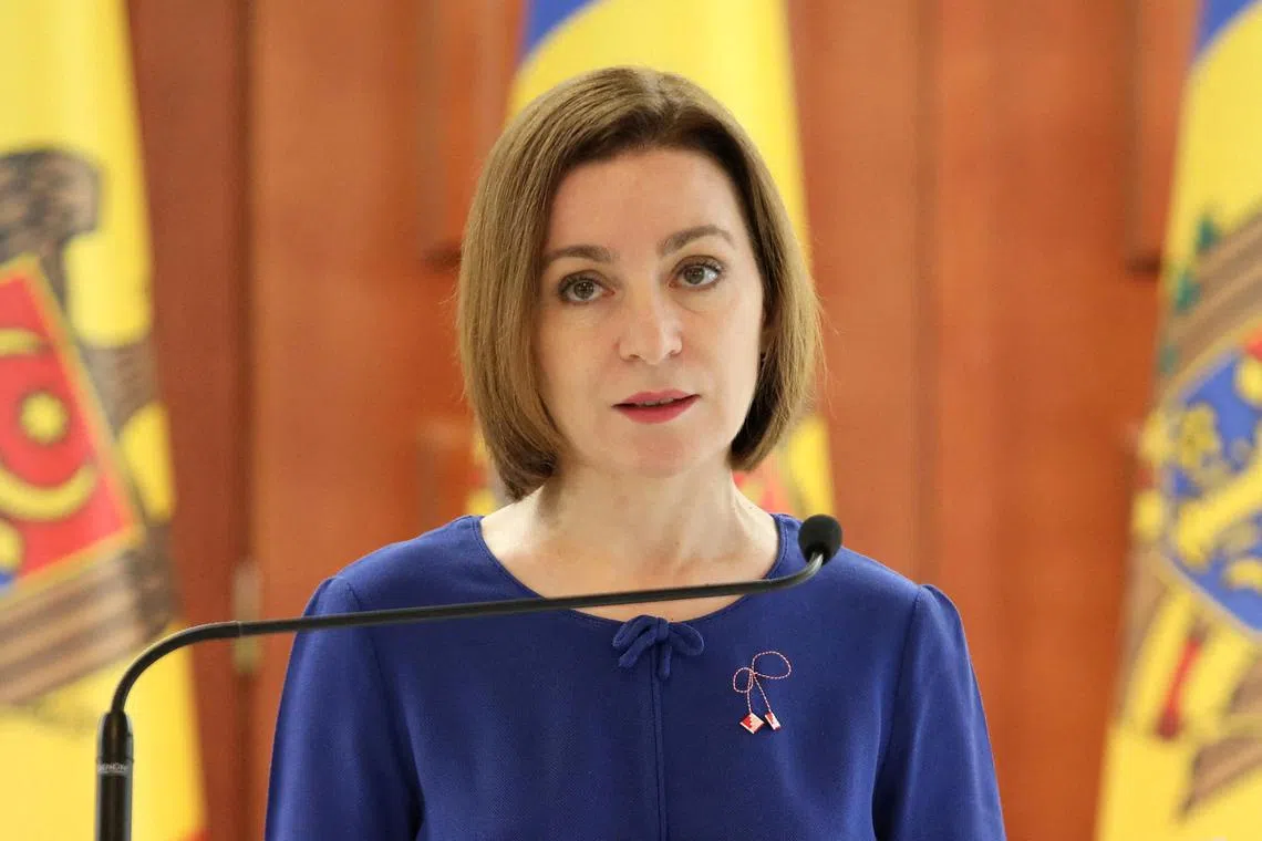 Moldovan President Maia Sandu, whose country borders Ukraine, has repeatedly expressed concern about Moscow’s intentions towards Moldova.